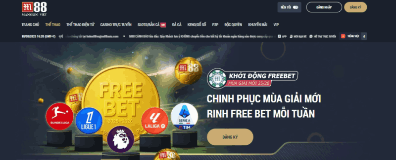 cá cược thể thao M88