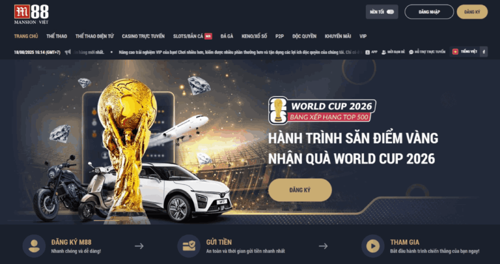 trang chủ M88