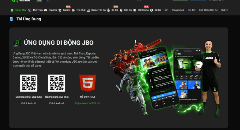 ứng dụng JBO